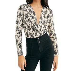 Free People printed bodysuit
